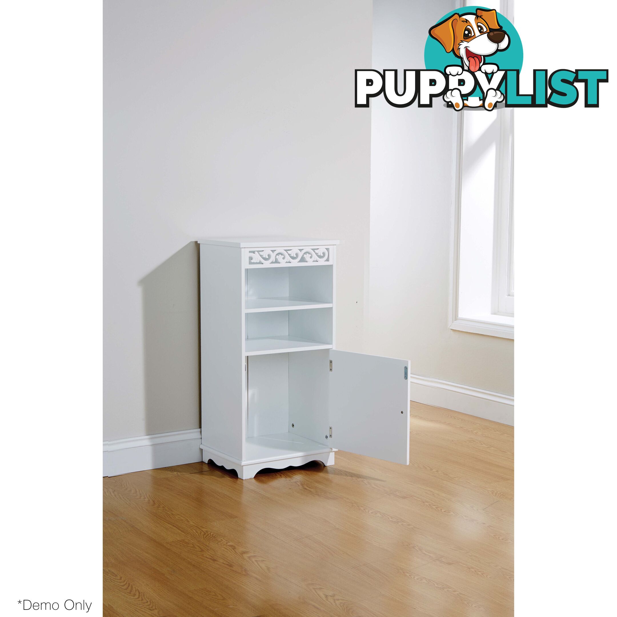 Lure Floor Cupboard in WHITE