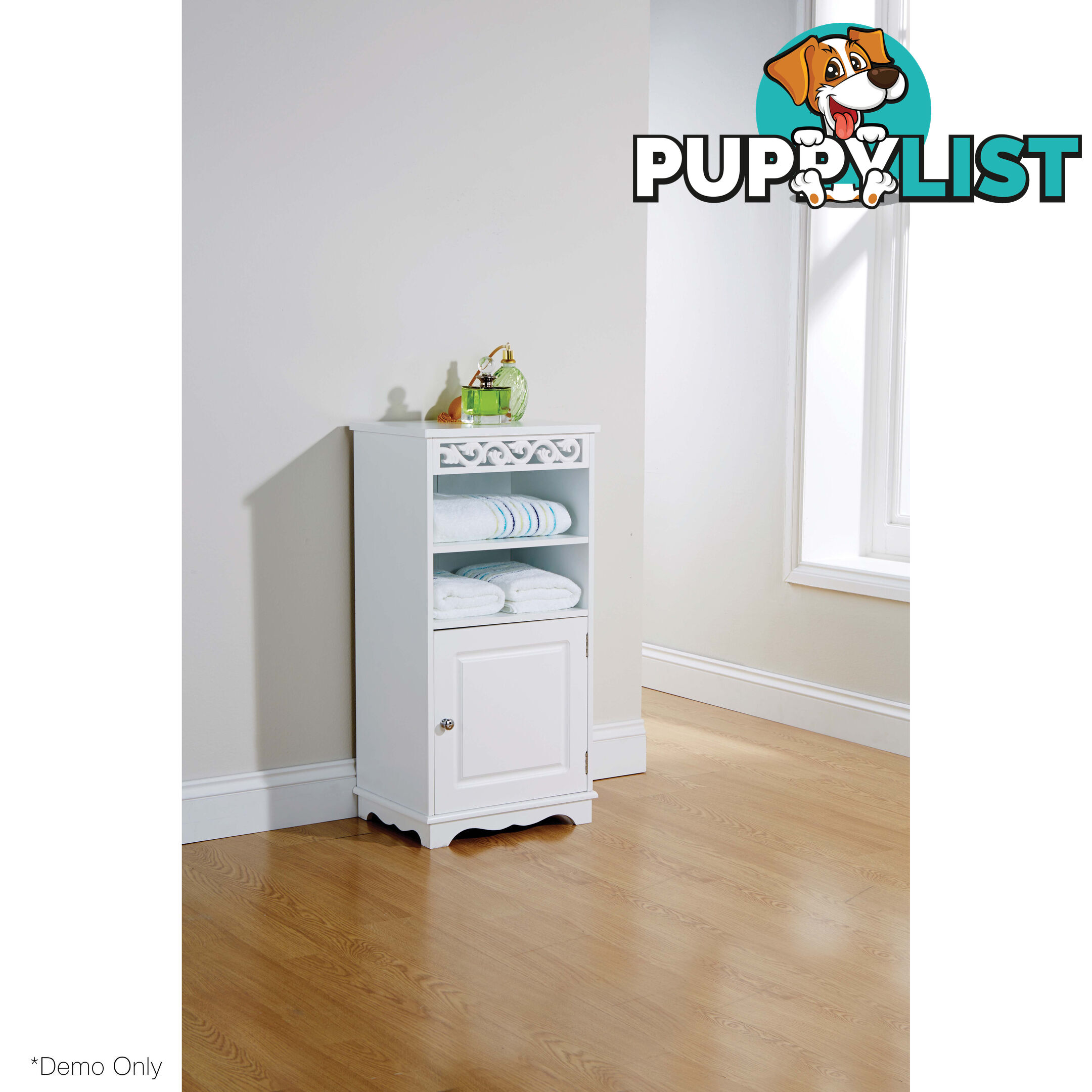 Lure Floor Cupboard in WHITE