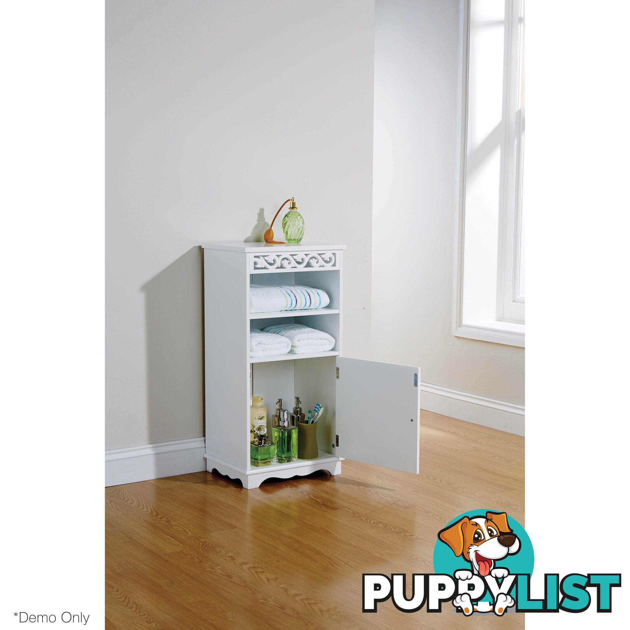 Lure Floor Cupboard in WHITE