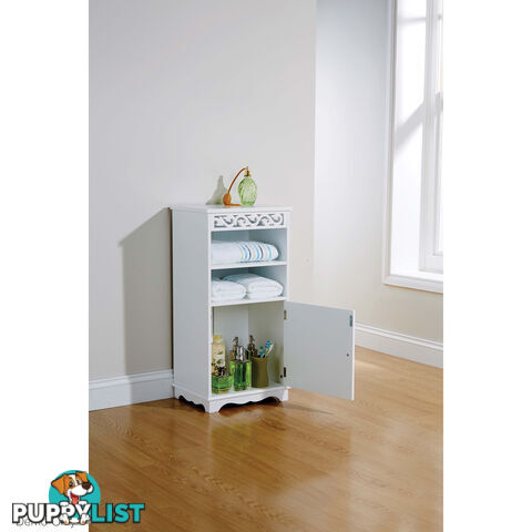 Lure Floor Cupboard in WHITE