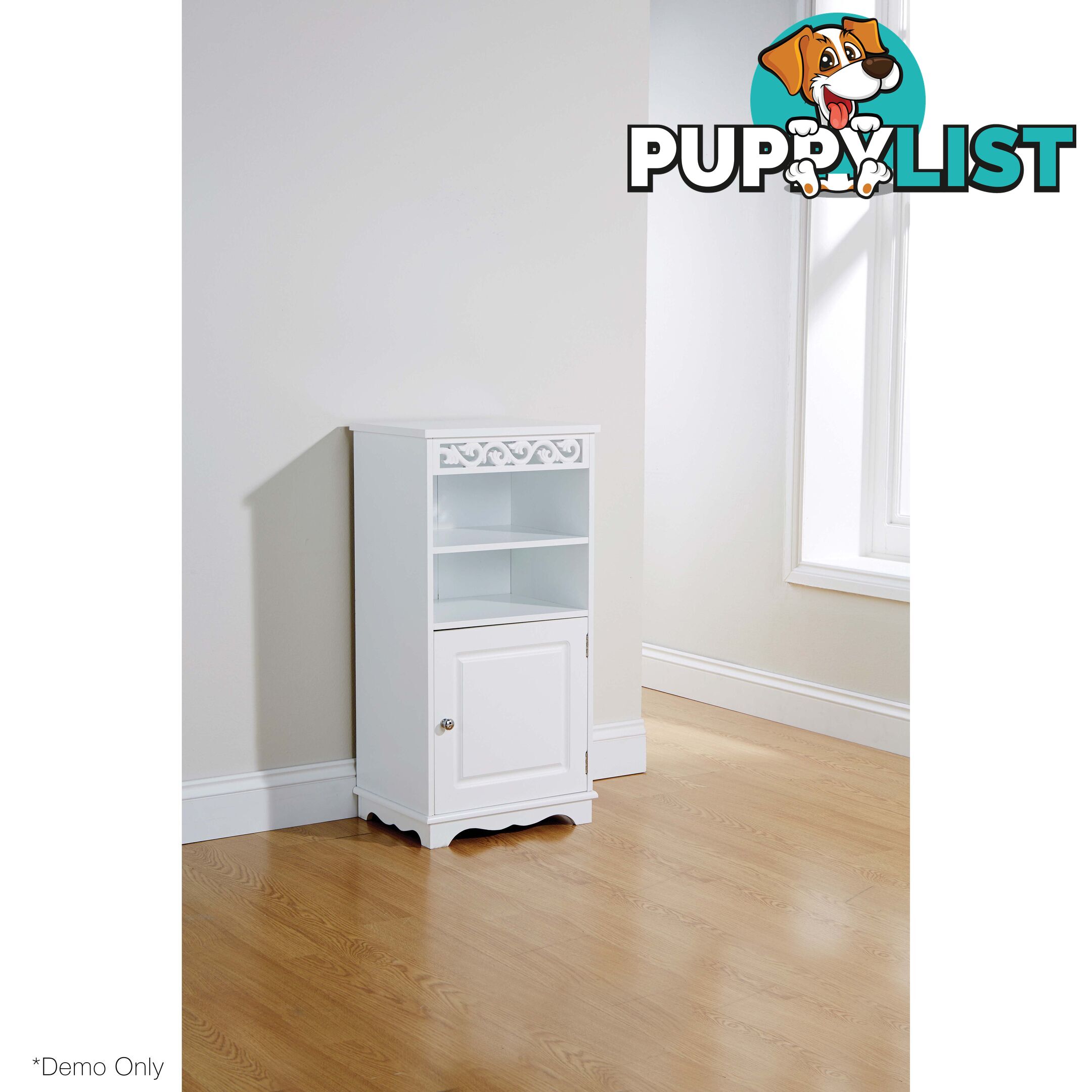 Lure Floor Cupboard in WHITE