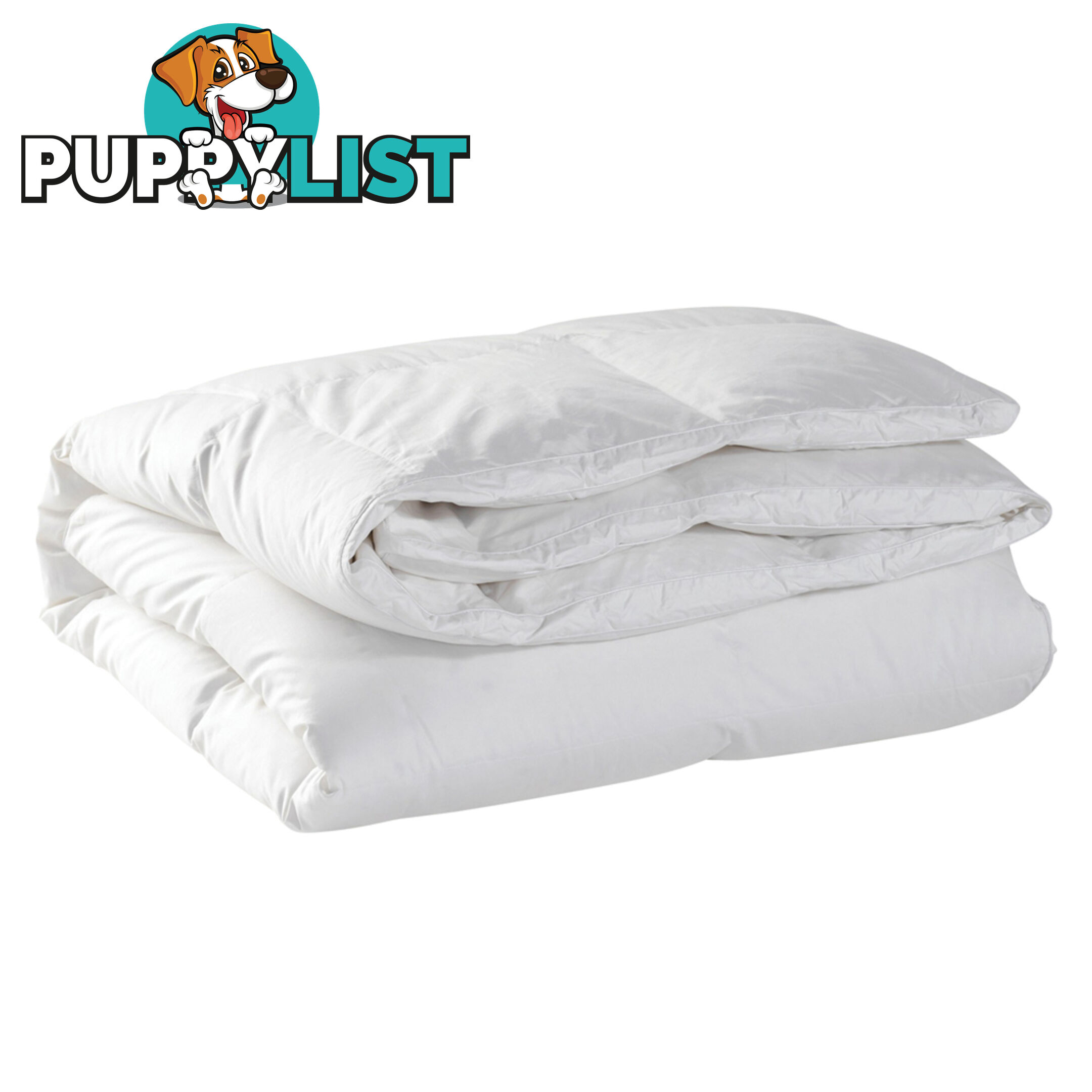 Duck Feather Down Quilt Super King White