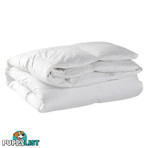 Duck Feather Down Quilt Super King White