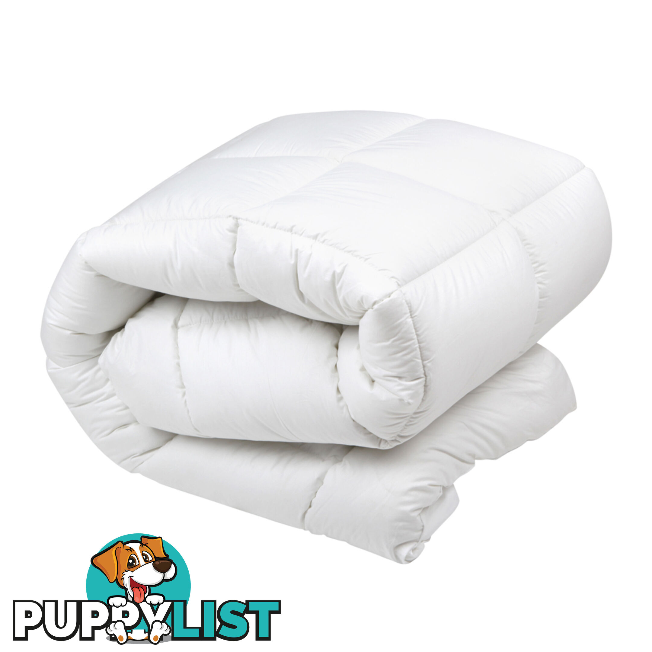 Duck Feather Down Quilt Super King White