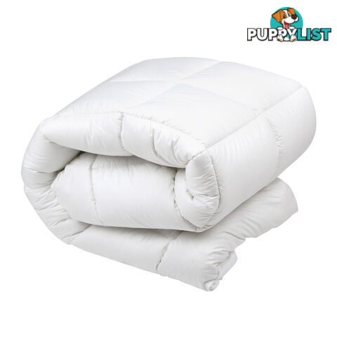 Duck Feather Down Quilt Super King White