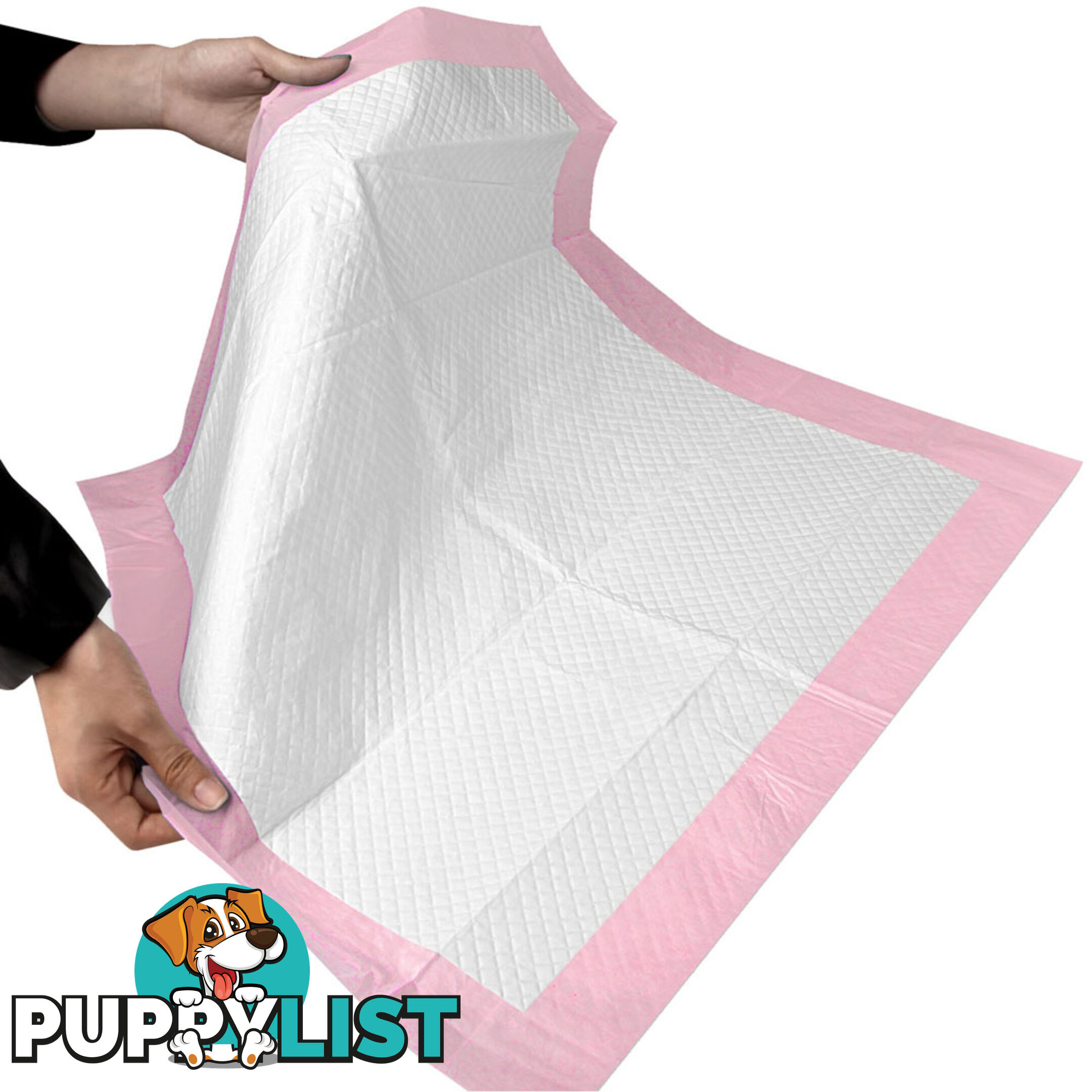 200 Puppy Pet Dog Toilet Training Pads Pink