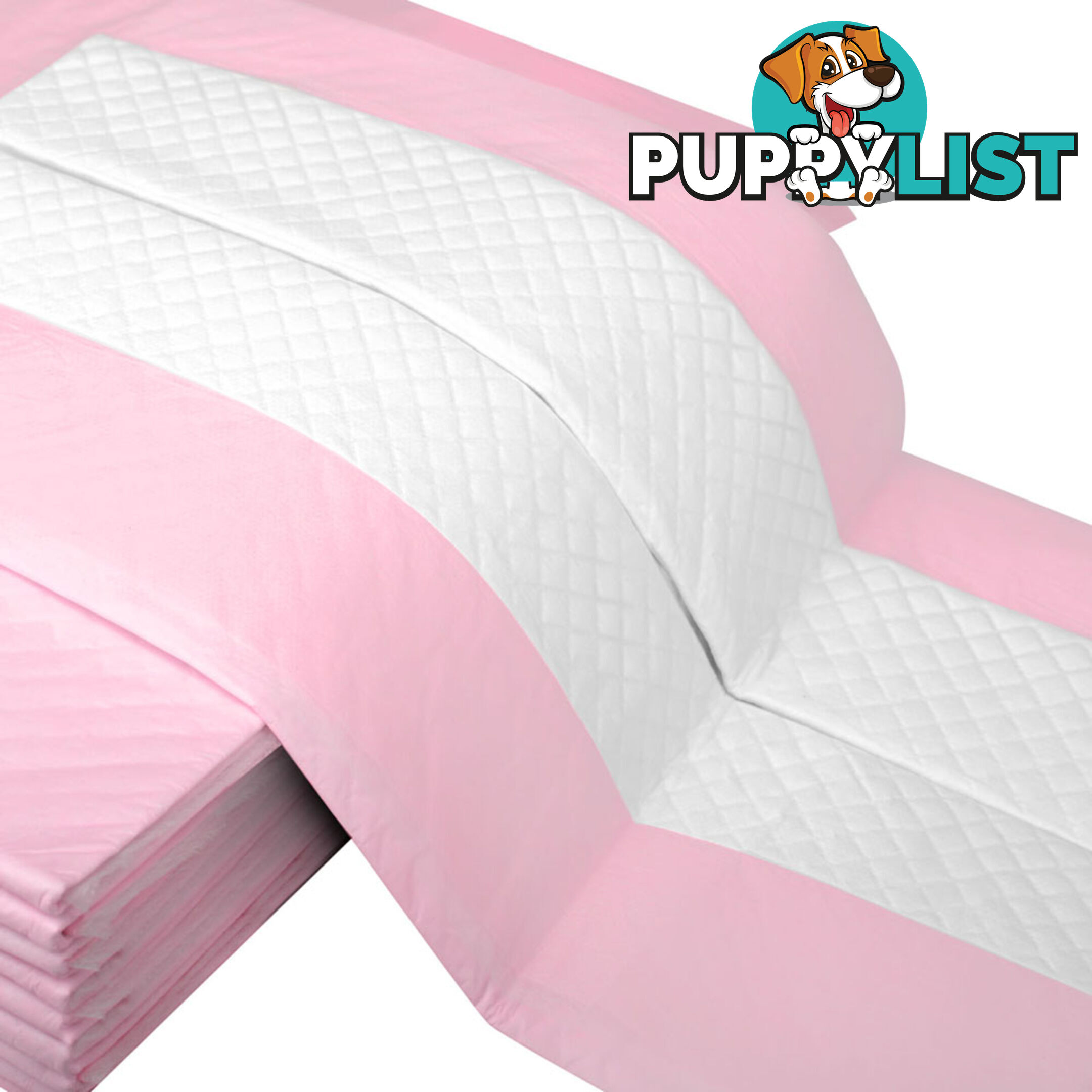 200 Puppy Pet Dog Toilet Training Pads Pink