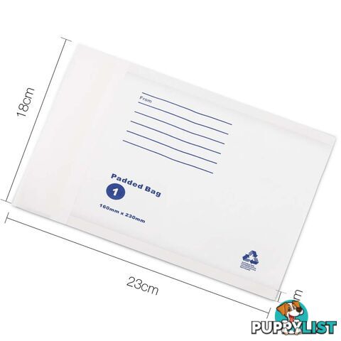 Bubble Padded Mail Envelopes 100pcs 160mm x 230mm