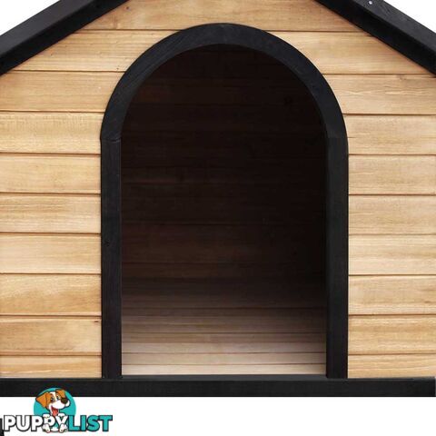 Timber Dog Kennel w/ Food Bowls