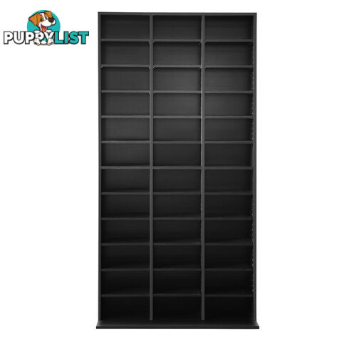 Adjustable CD DVD Book Storage Shelf Black