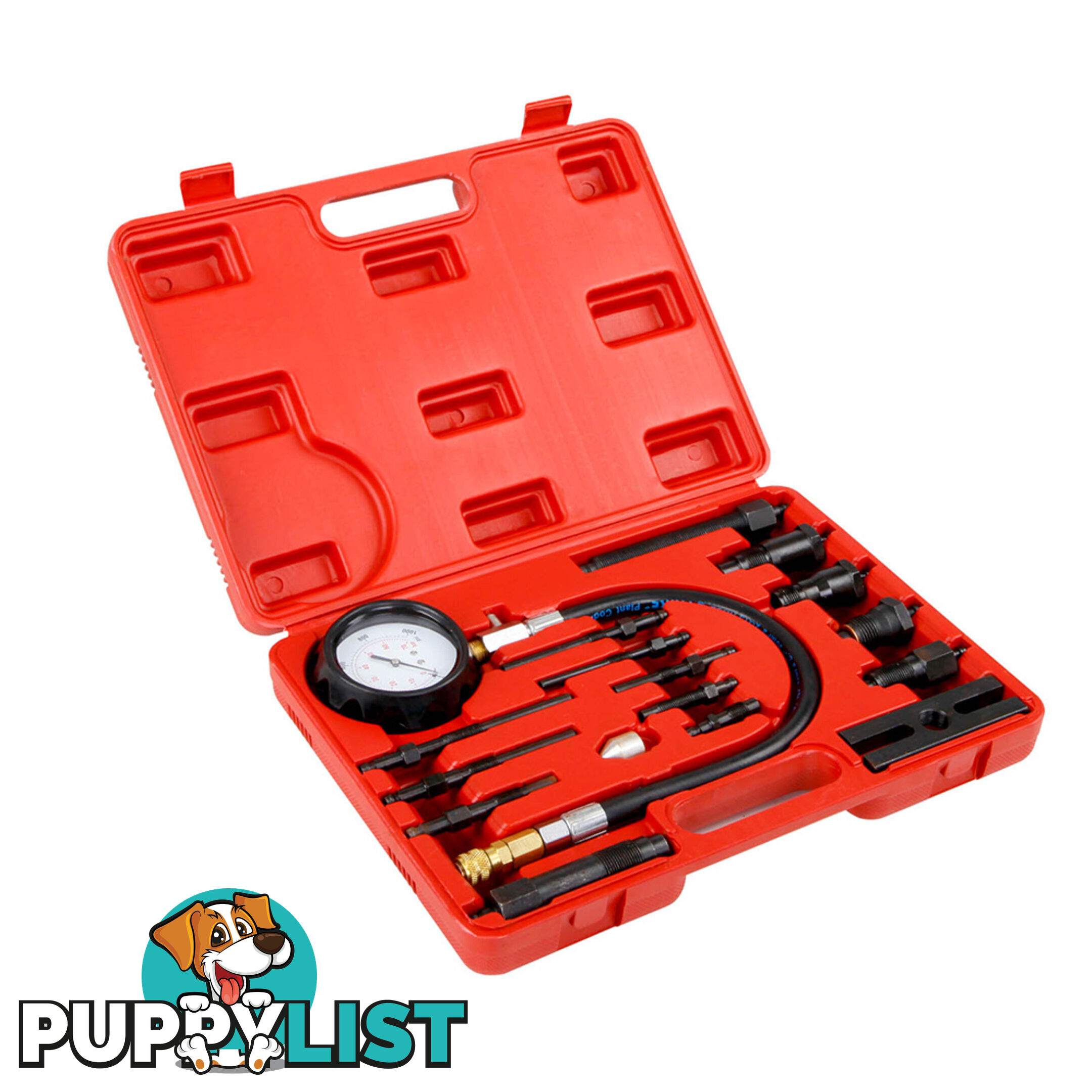 Giantz 17 Pcs Diesel Engine Compression Tester Kit