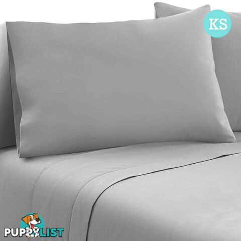 3 Piece Microfibre Sheet Set King Single _ÑÐ  Grey