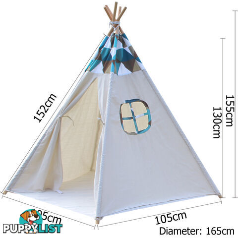 5 Poles Teepee Tent w/ Storage Bag