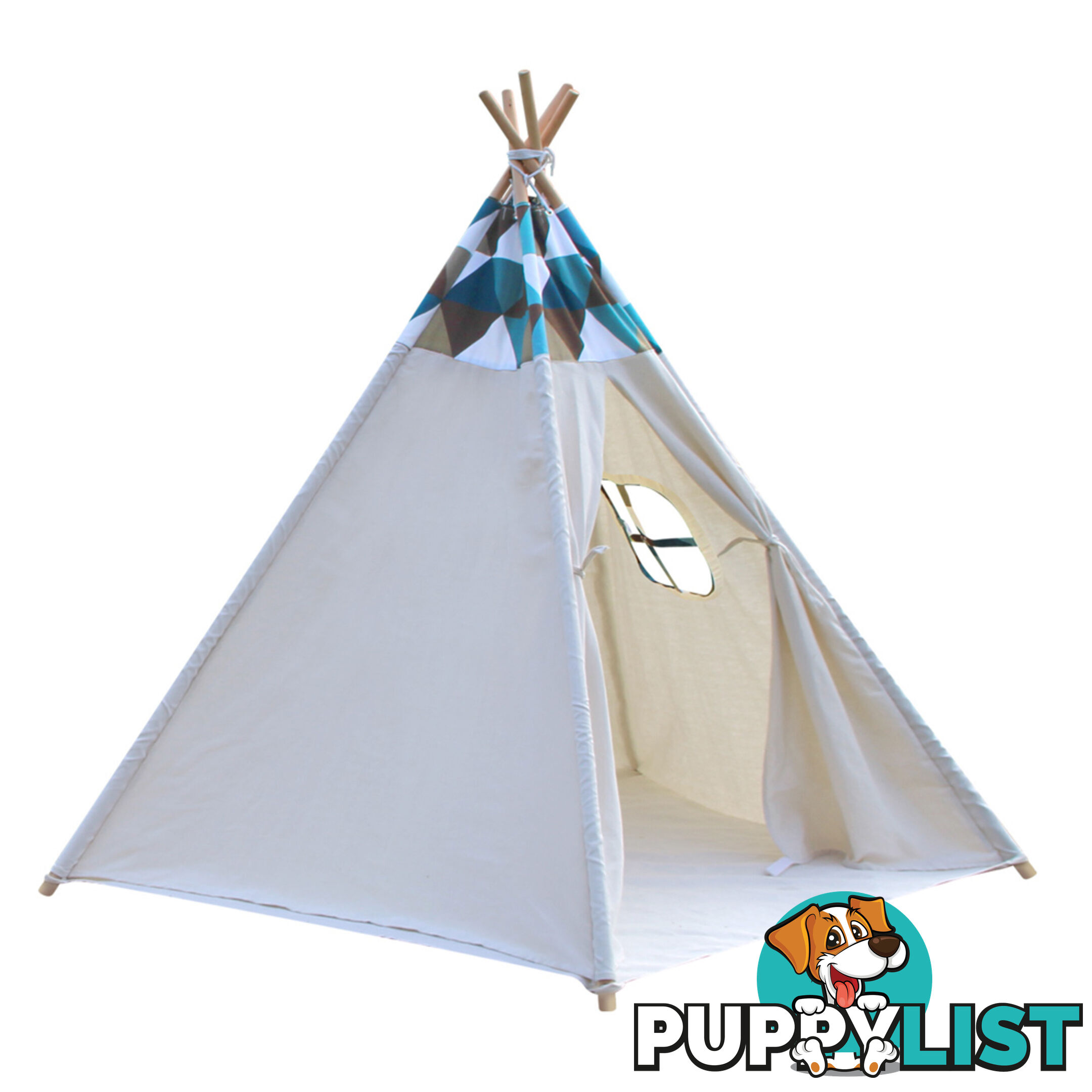 5 Poles Teepee Tent w/ Storage Bag