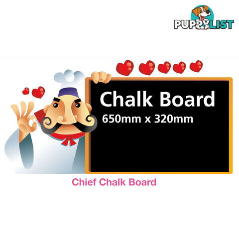 Funky Chef Menu Chalk Board Black Board Wall Stickers