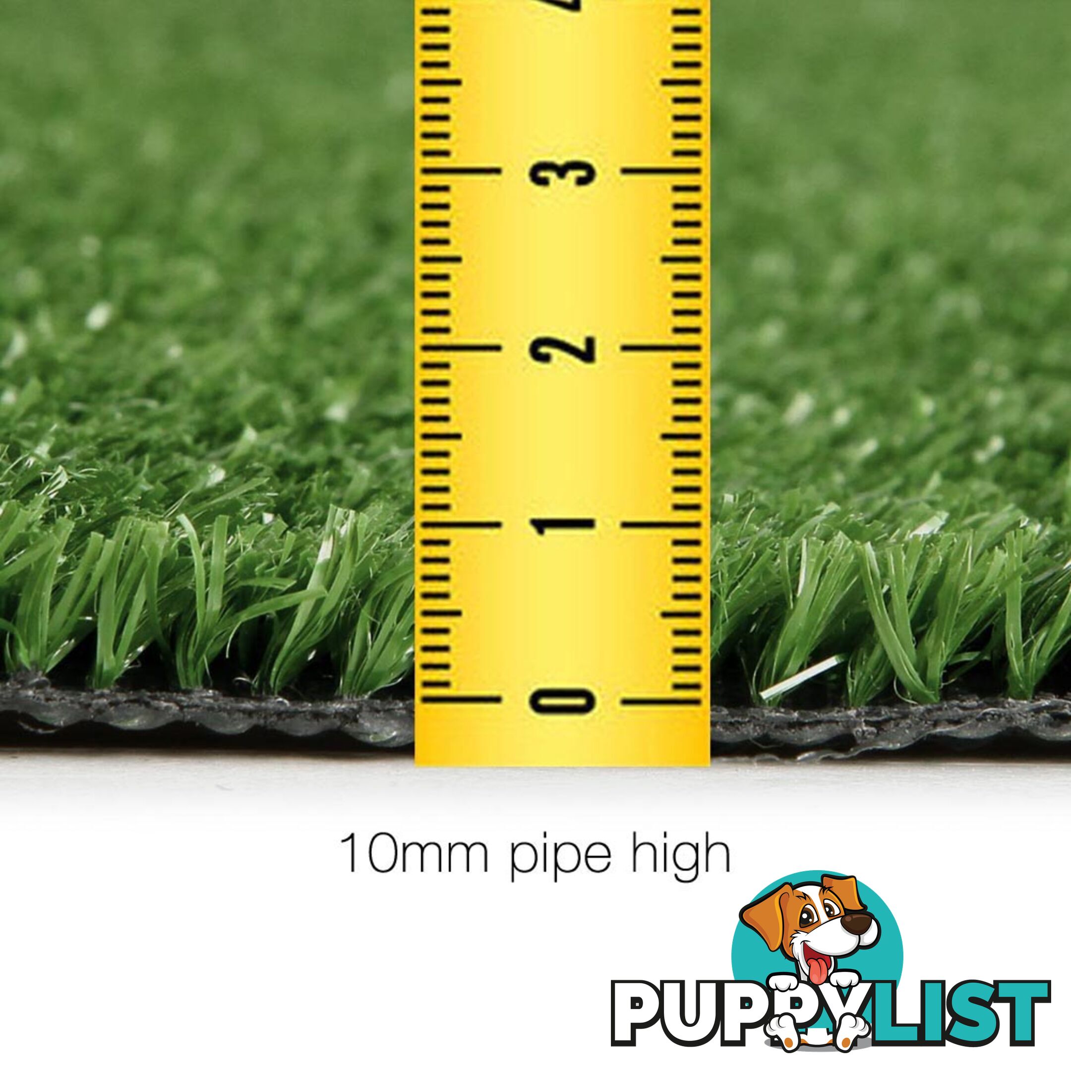 Artificial Grass 10 SQM Polypropylene Lawn Flooring 1X10M Olive Green