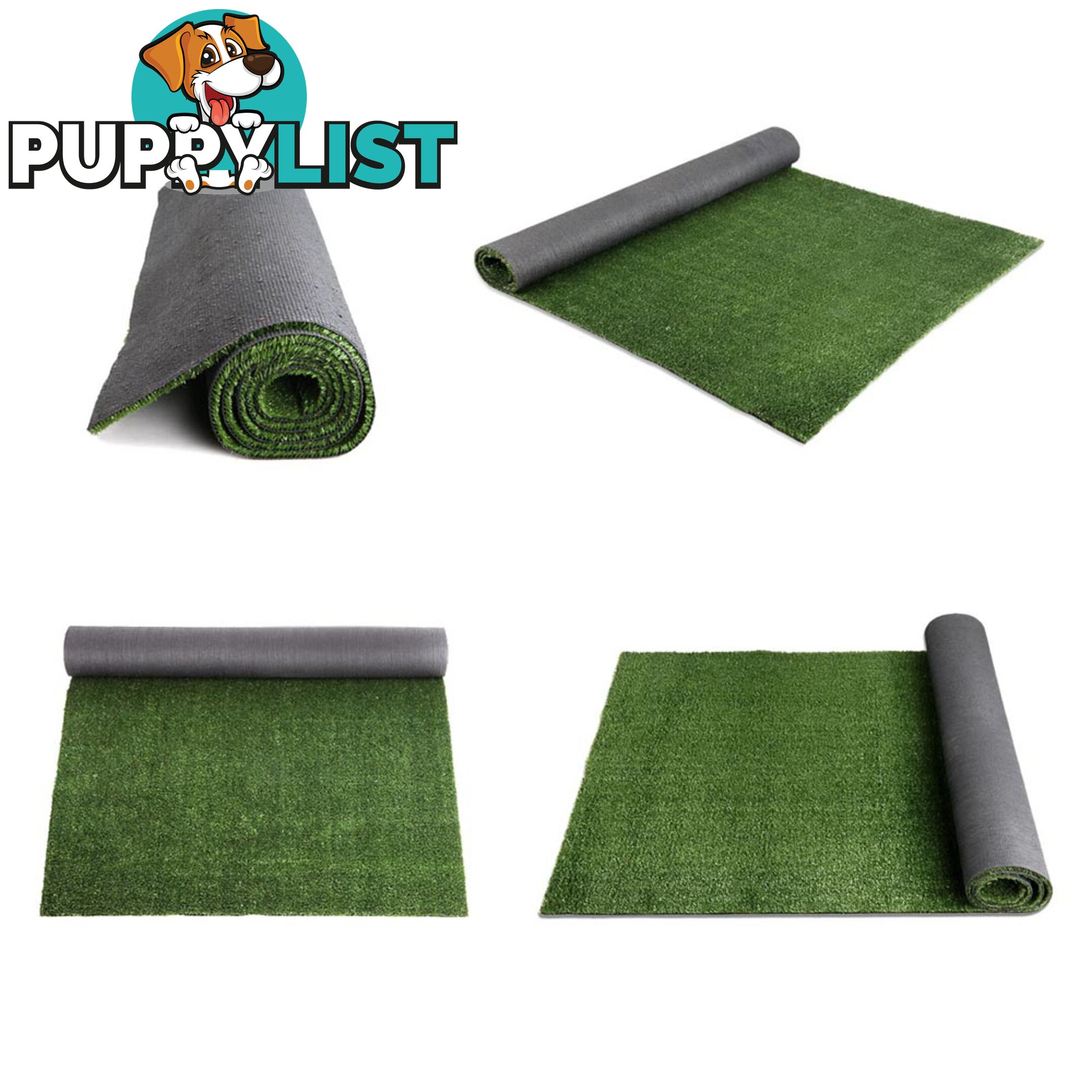 Artificial Grass 10 SQM Polypropylene Lawn Flooring 1X10M Olive Green