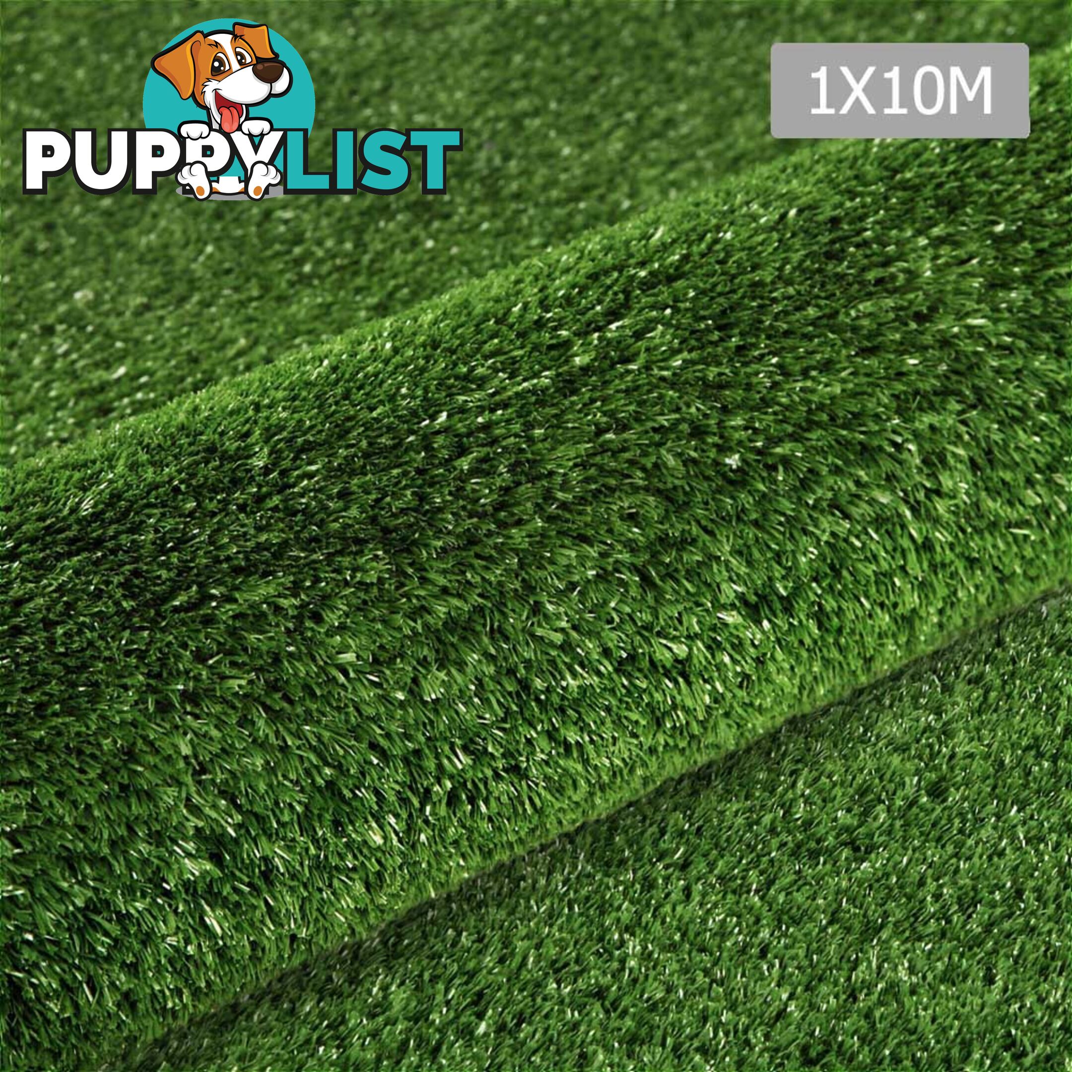 Artificial Grass 10 SQM Polypropylene Lawn Flooring 1X10M Olive Green