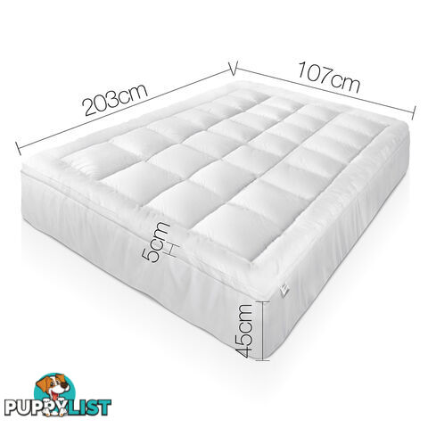 Duck Feather & Down Pillowtop Matress Topper - King Single