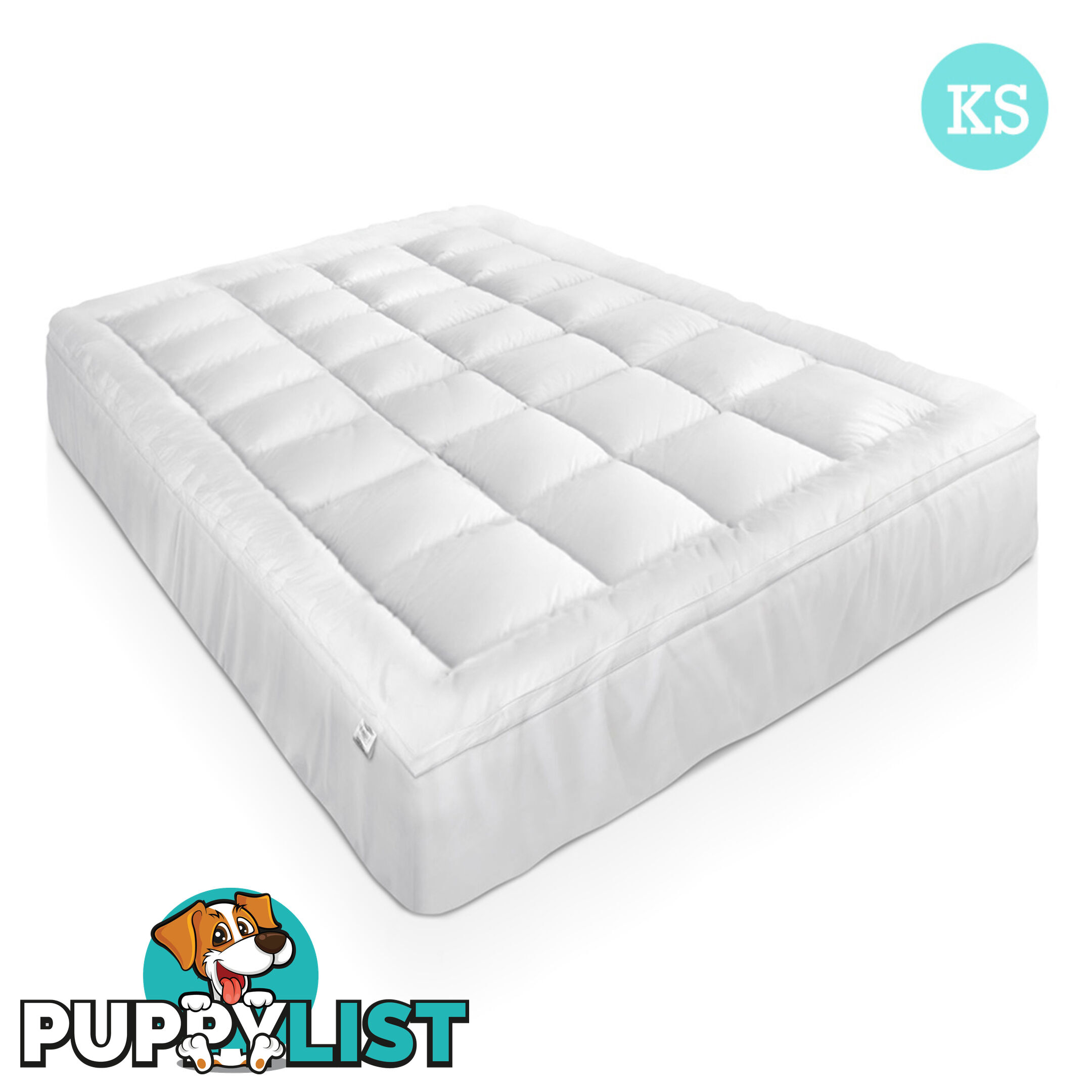 Duck Feather & Down Pillowtop Matress Topper - King Single