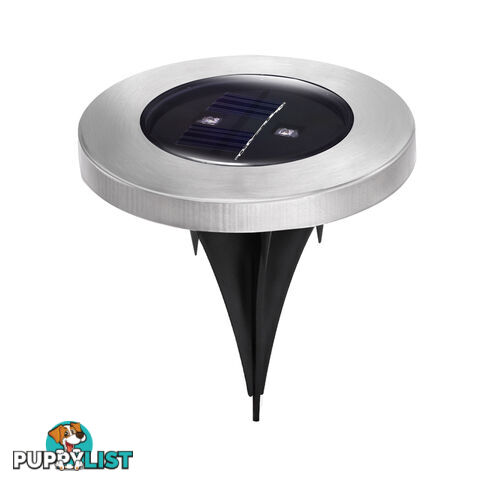 Set of 6 LED Solar Powered Garden Ground Light