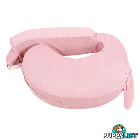 Baby Breast Feeding Support Memory Foam Pillow w/ Zip Cover Pink