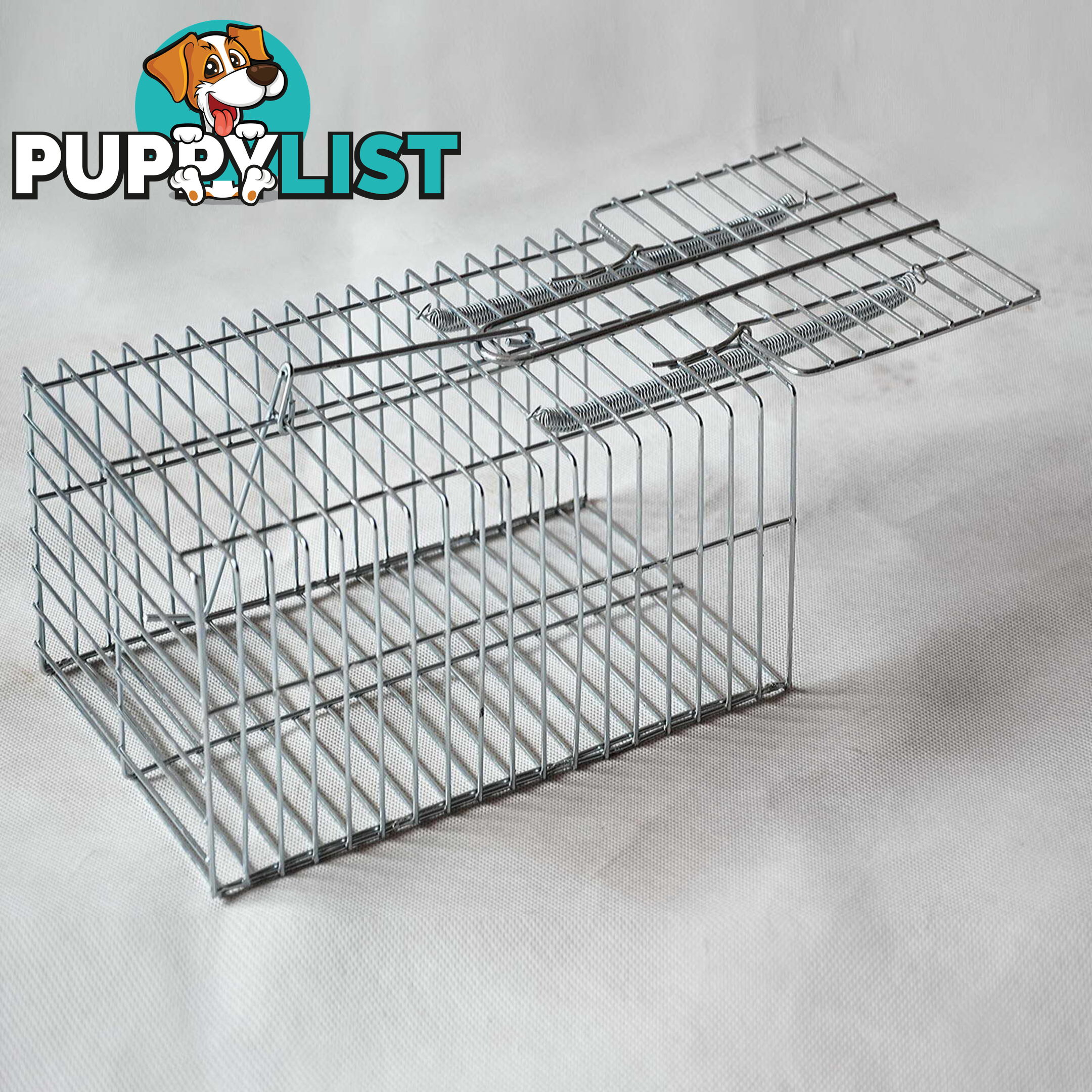 Set of 4 Humane Animal Trap Cage 29 x 15 x 15cm Silver