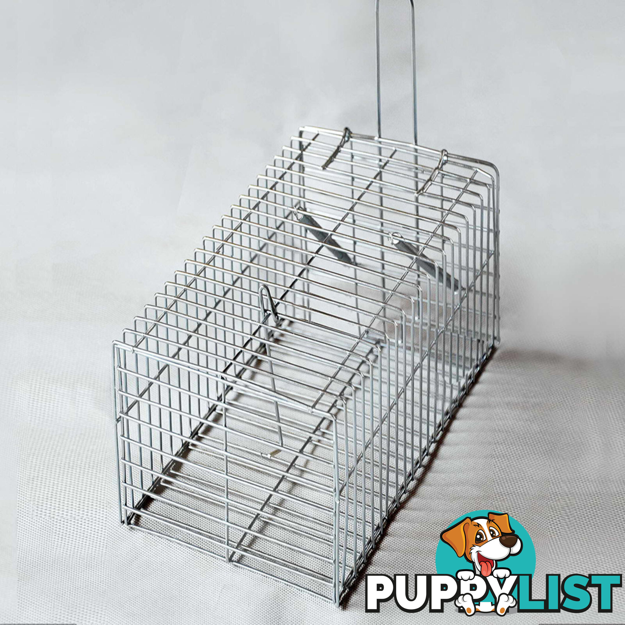 Set of 4 Humane Animal Trap Cage 29 x 15 x 15cm Silver