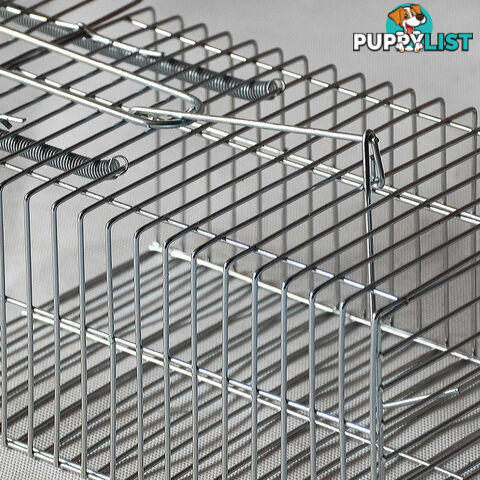 Set of 4 Humane Animal Trap Cage 29 x 15 x 15cm Silver