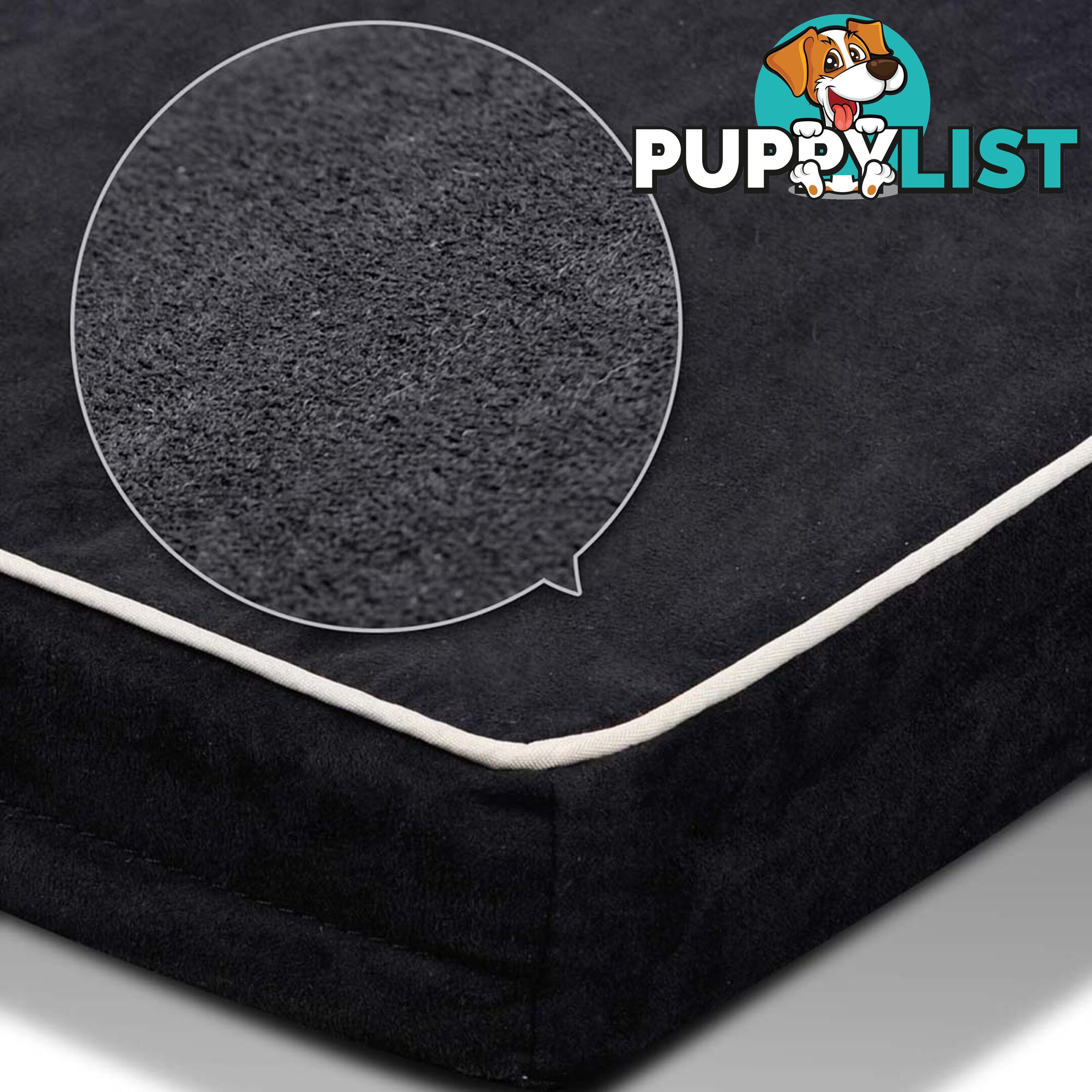 Pet Dog Anti Skid Sleep Memory Foam Mattress Bed Large Black