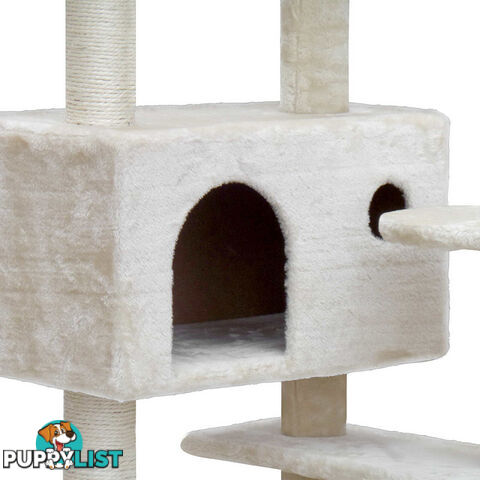 Cat Scratching Post  Tree House Condo 134cm Beige