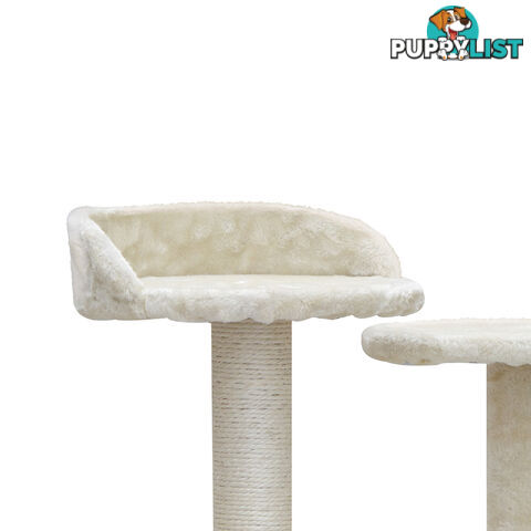 Cat Scratching Post  Tree House Condo 134cm Beige