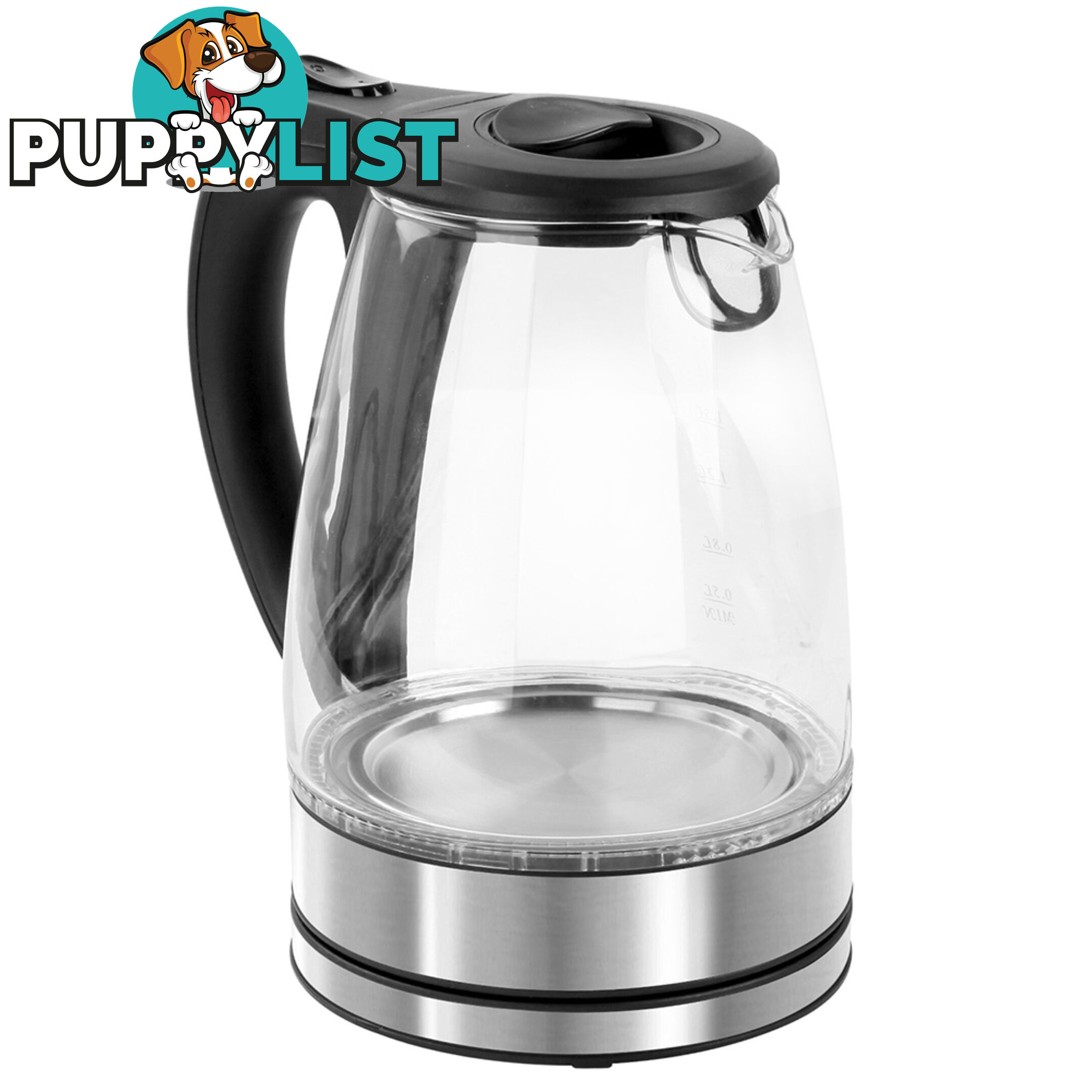 Glass Kettle with Blue LED Light - 1.7L