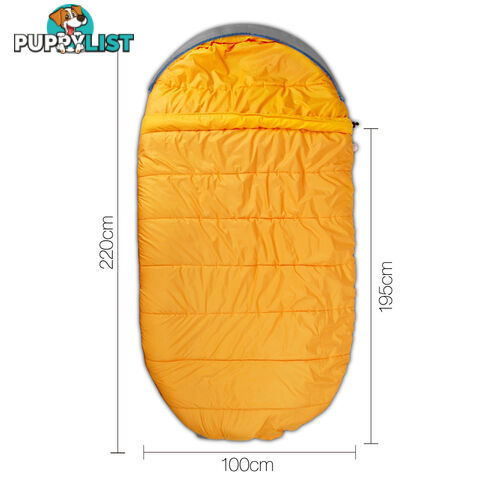 Camping Thermal Sleeping Bag King Blue