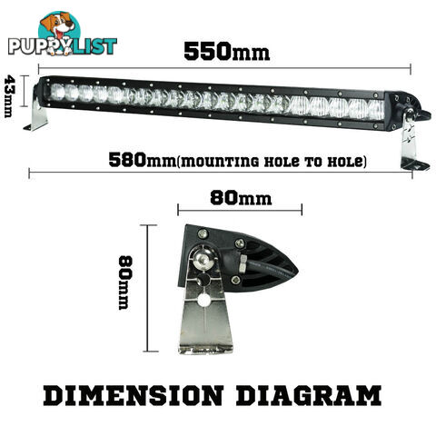 Osram 22inch 140W 5D Lens LED Light Bar Flood Spot Combo Driving Work Lamp 4WD