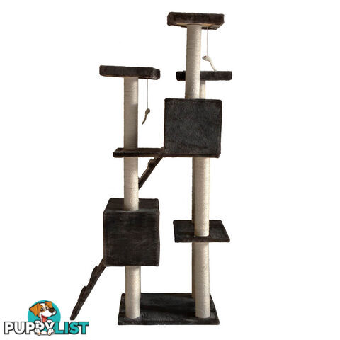 Cat Scratching Poles Post Furniture Tree 185cm Dark Grey