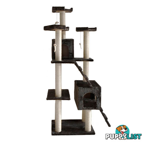 Cat Scratching Poles Post Furniture Tree 185cm Dark Grey