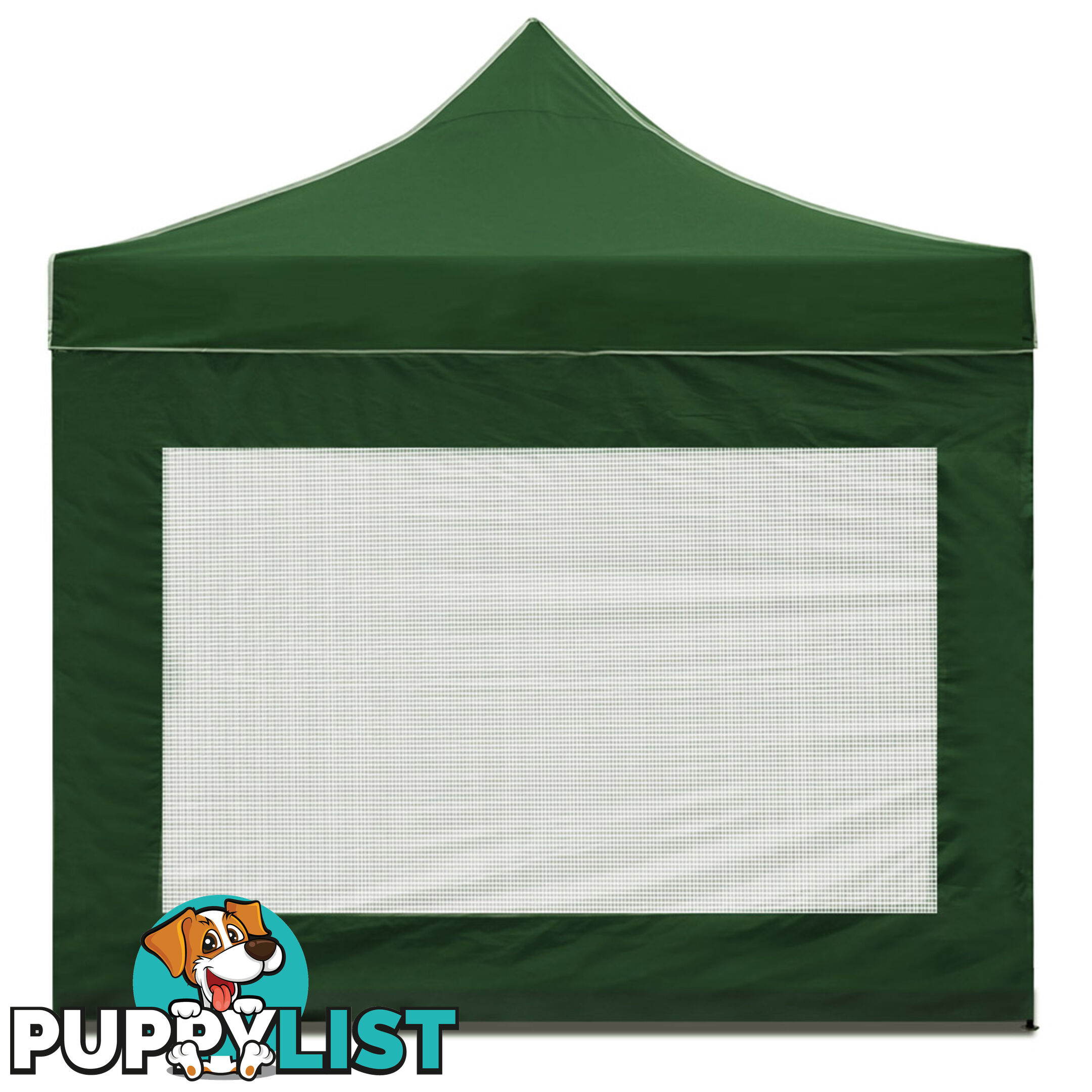 3x3 Pop Up Gazebo Hut with Sandbags Green