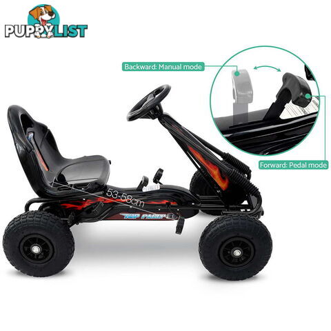 Kids Pedal Go Kart - Black