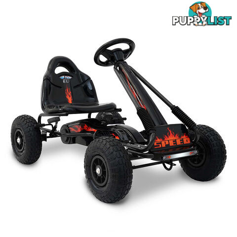 Kids Pedal Go Kart - Black