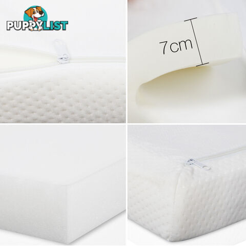 Visco Elastic Memory Foam Mattress Topper 7cm Double