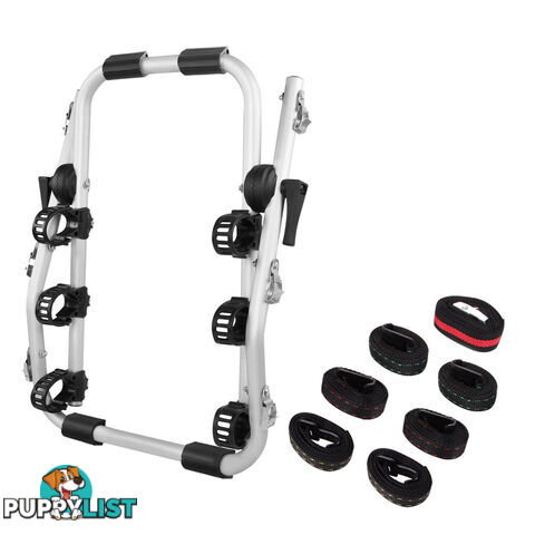 Foldable Aluminium Strap-On 3 Bicycle Bike Rack Carrier