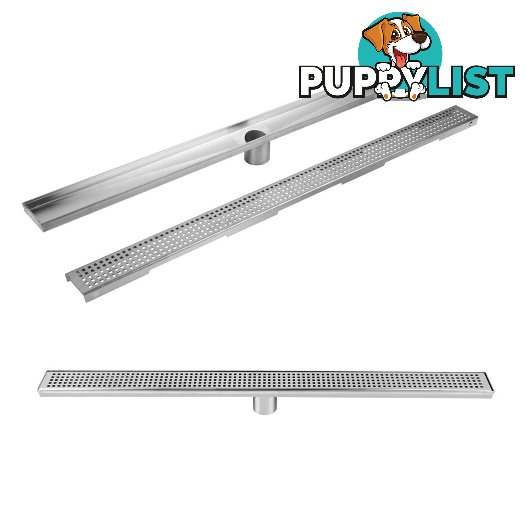 Square Stainless Steel Shower Grate Drain Floor Bathroom 800mm