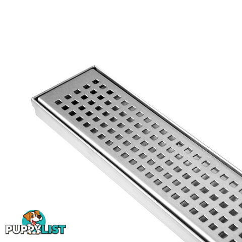 Square Stainless Steel Shower Grate Drain Floor Bathroom 800mm