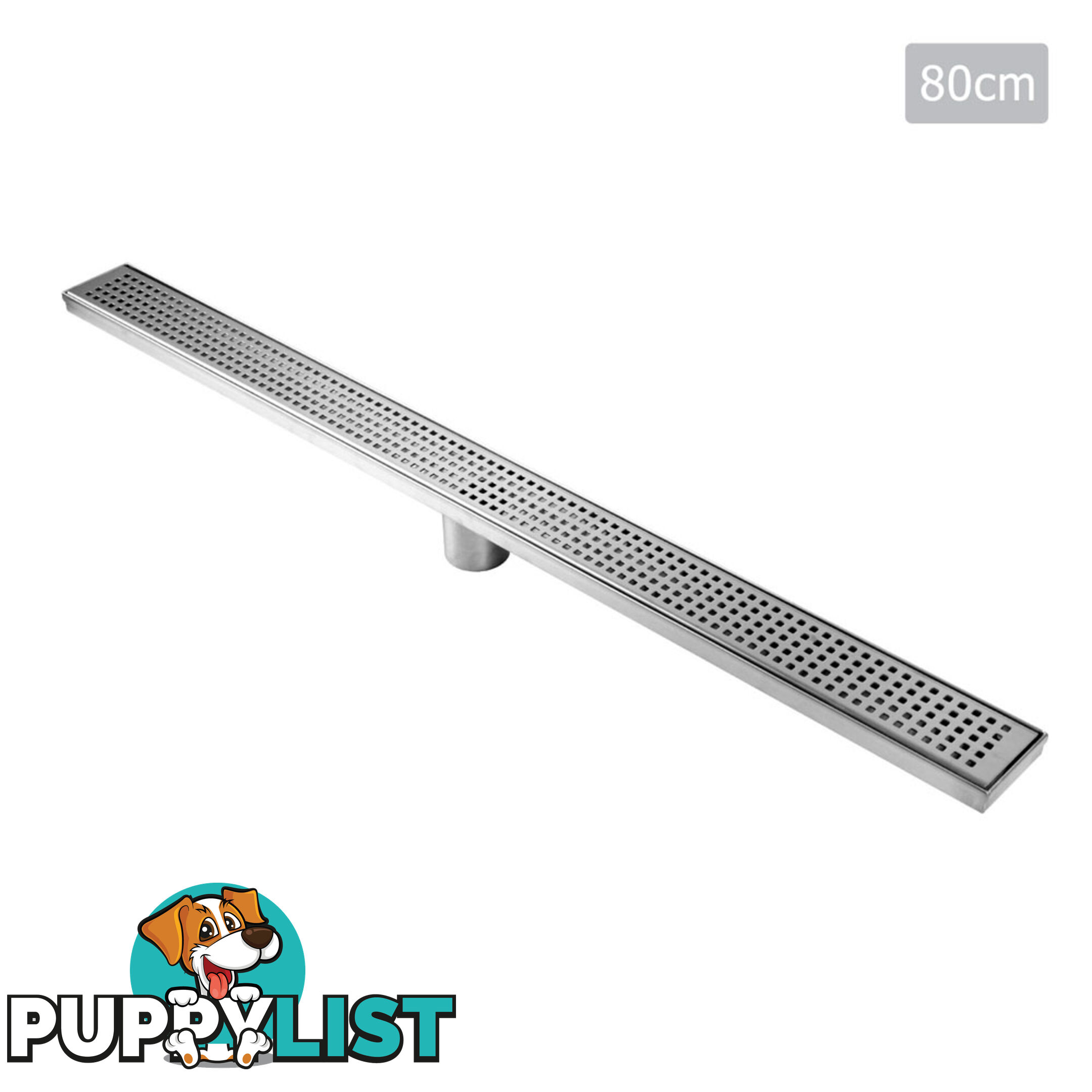 Square Stainless Steel Shower Grate Drain Floor Bathroom 800mm