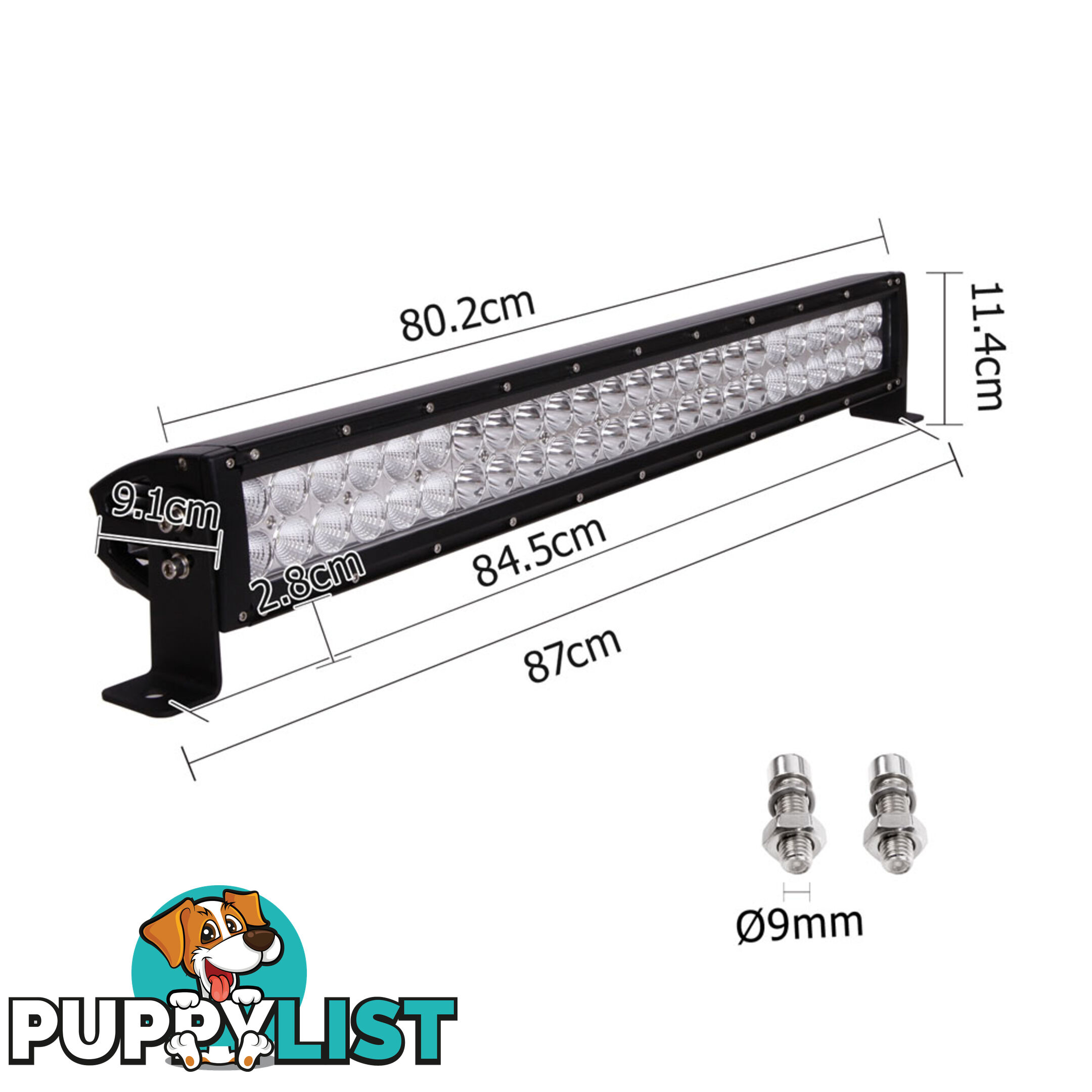 32 Inch Epistar Dual LED Spot 5W & Flood Light Bar 300W