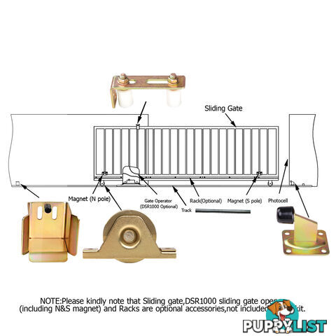 Sliding Gate Hardware Kit