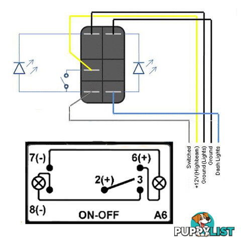 LED LIGHT BAR CARLING ROCKER SWITCH LASER ETCHED WORK LIGHT BAR 4WD UTE 12V 24V