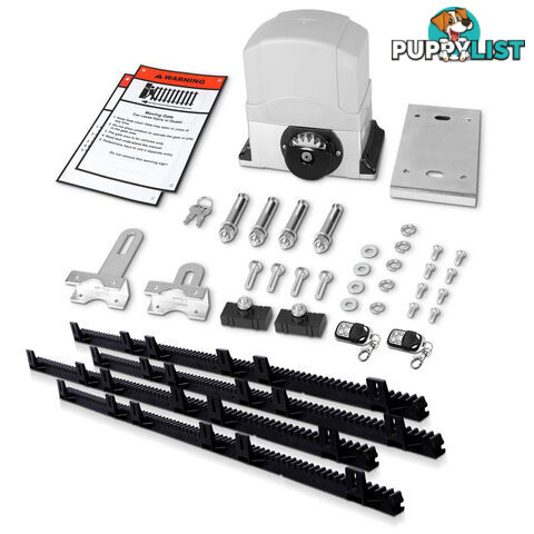 Automatic Sliding Gate Opener with 2 Remote Controls