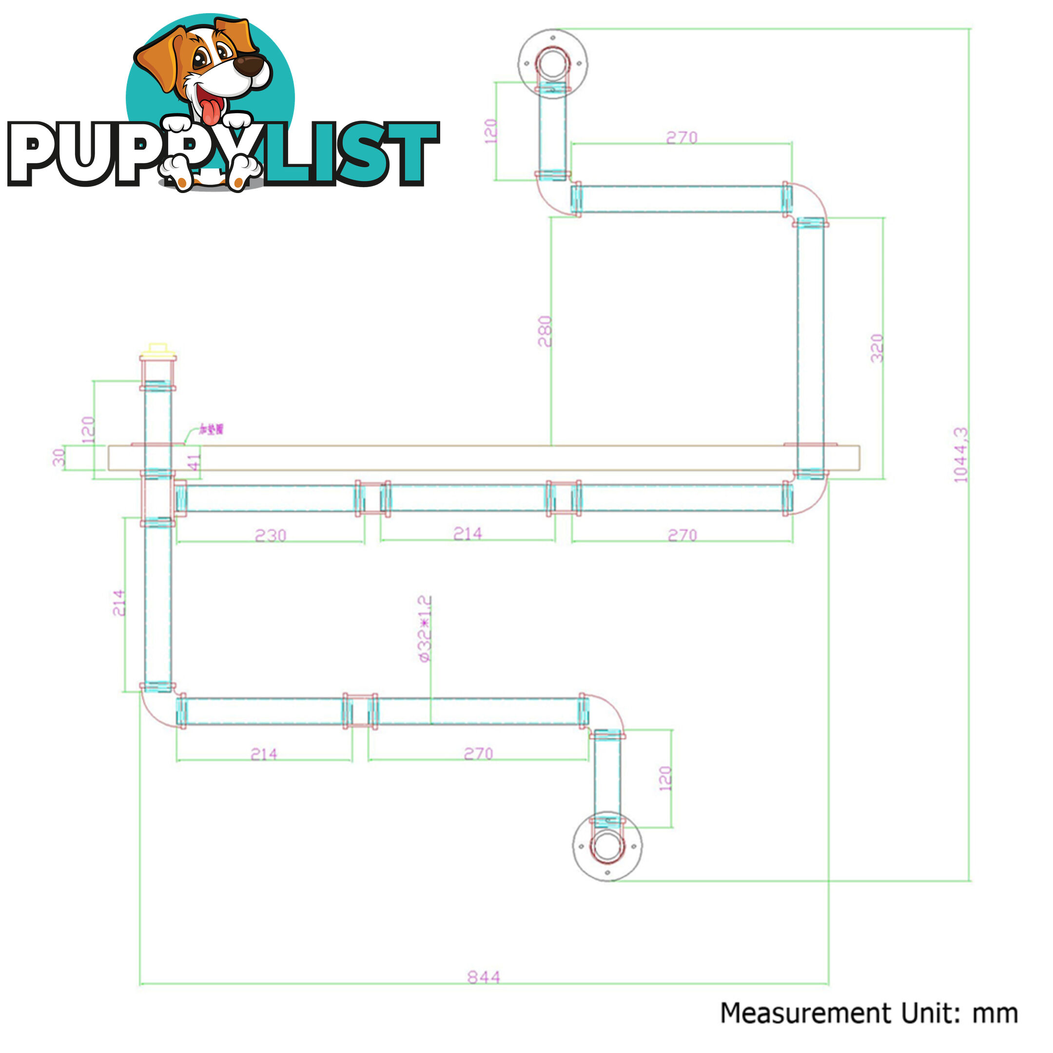 Rustic Industrial DIY Floating Pipe Shelf